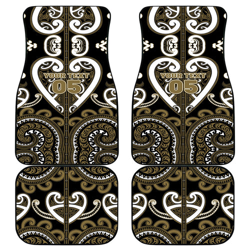 Custom Aotearoa Waikato Tainui Car Mats Maori Tribal Pattern