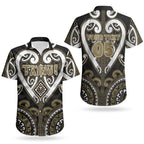 Custom Aotearoa Waikato Tainui Couples Matching Puletasi and Hawaiian Shirt Maori Tribal Pattern