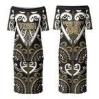 Custom Aotearoa Waikato Tainui Couples Matching Puletasi and Hawaiian Shirt Maori Tribal Pattern