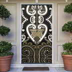 Custom Aotearoa Waikato Tainui Door Cover Maori Tribal Pattern