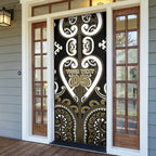 Custom Aotearoa Waikato Tainui Door Cover Maori Tribal Pattern