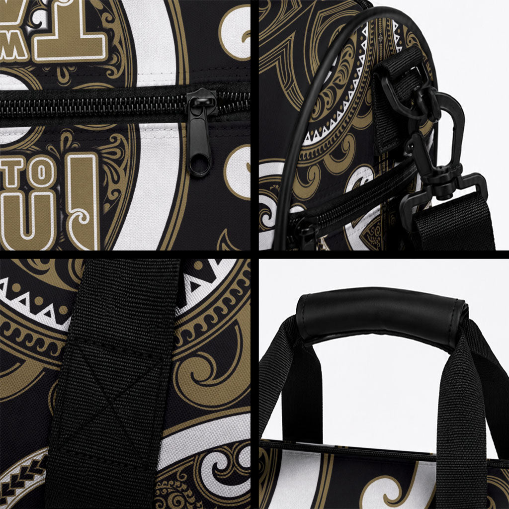 Aotearoa Waikato Tainui Duffle Bag Maori Tribal Pattern