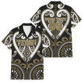 Custom Aotearoa Waikato Tainui Family Matching Summer Maxi Dress and Hawaiian Shirt Maori Tribal Pattern
