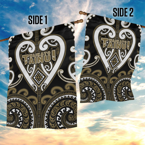 Aotearoa Waikato Tainui Garden Flag Maori Tribal Pattern