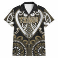 Custom Aotearoa Waikato Tainui Hawaiian Shirt Maori Tribal Pattern