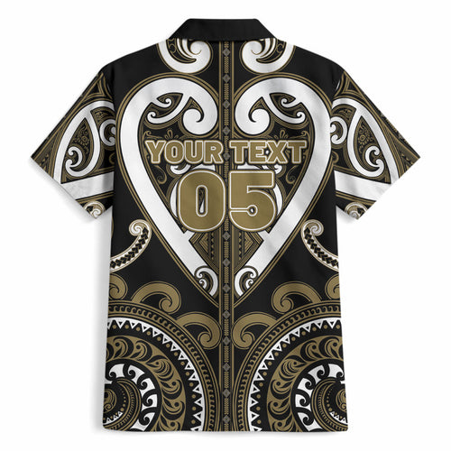 Custom Aotearoa Waikato Tainui Hawaiian Shirt Maori Tribal Pattern