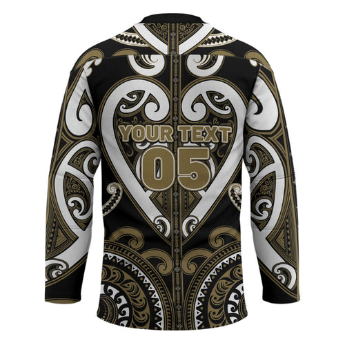 Custom Aotearoa Waikato Tainui Hockey Jersey Maori Tribal Pattern