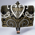 Aotearoa Waikato Tainui Hooded Blanket Maori Tribal Pattern