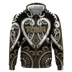 Custom Aotearoa Waikato Tainui Hoodie Maori Tribal Pattern