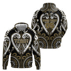 Custom Aotearoa Waikato Tainui Hoodie Maori Tribal Pattern