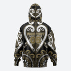 Custom Aotearoa Waikato Tainui Hoodie Maori Tribal Pattern