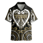 Custom Aotearoa Waikato Tainui Kid Hawaiian Shirt Maori Tribal Pattern