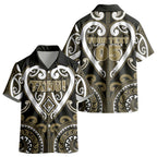 Custom Aotearoa Waikato Tainui Kid Hawaiian Shirt Maori Tribal Pattern