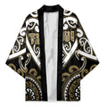 Custom Aotearoa Waikato Tainui Kimono Maori Tribal Pattern