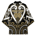 Custom Aotearoa Waikato Tainui Kimono Maori Tribal Pattern
