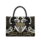 Aotearoa Waikato Tainui Leather Bag Maori Tribal Pattern