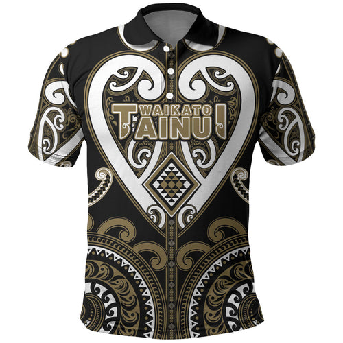 Custom Aotearoa Waikato Tainui Polo Shirt Maori Tribal Pattern