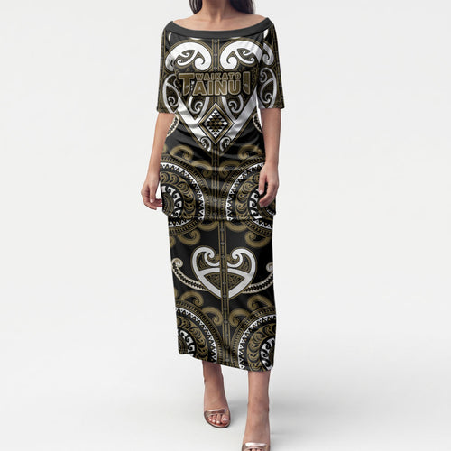 Custom Aotearoa Waikato Tainui Puletasi Maori Tribal Pattern