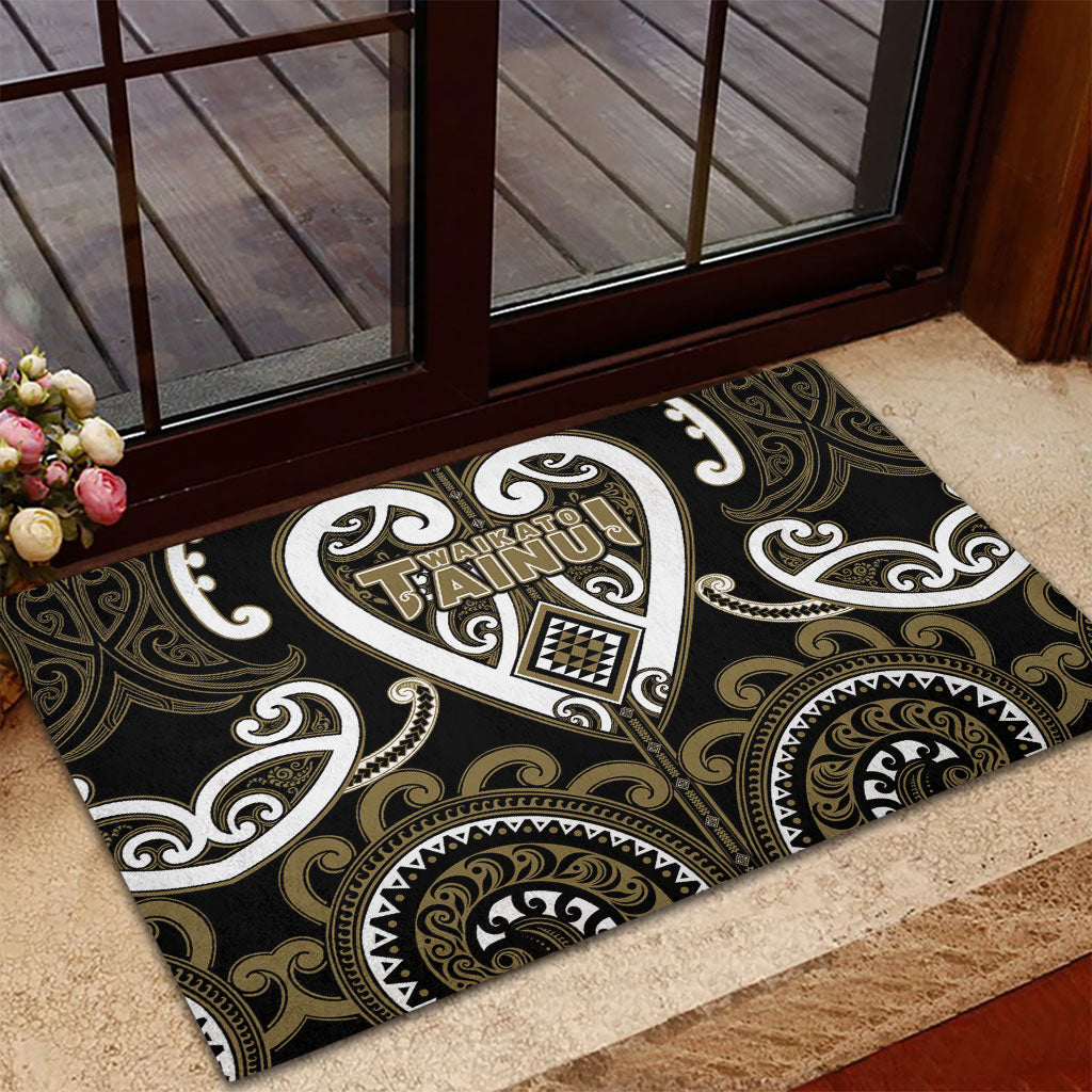 Aotearoa Waikato Tainui Rubber Doormat Maori Tribal Pattern