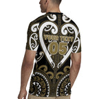 Custom Aotearoa Waikato Tainui Rugby Jersey Maori Tribal Pattern