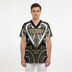 Custom Aotearoa Waikato Tainui Scrub Top Maori Tribal Pattern