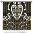 Aotearoa Waikato Tainui Shower Curtain Maori Tribal Pattern