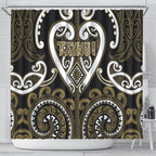 Aotearoa Waikato Tainui Shower Curtain Maori Tribal Pattern