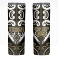 Custom Aotearoa Waikato Tainui Skinny Tumbler Maori Tribal Pattern