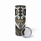 Custom Aotearoa Waikato Tainui Skinny Tumbler Maori Tribal Pattern