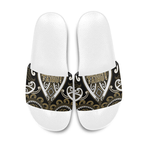 Aotearoa Waikato Tainui Slide Sandals Maori Tribal Pattern
