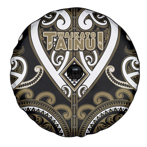 Aotearoa Waikato Tainui Spare Tire Cover Maori Tribal Pattern