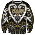 Custom Aotearoa Waikato Tainui Sweatshirt Maori Tribal Pattern