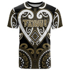 Custom Aotearoa Waikato Tainui T Shirt Maori Tribal Pattern