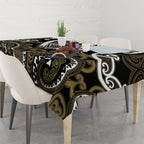 Aotearoa Waikato Tainui Tablecloth Maori Tribal Pattern