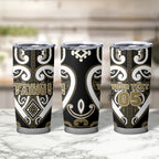 Custom Aotearoa Waikato Tainui Tumbler Cup Maori Tribal Pattern