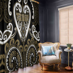 Aotearoa Waikato Tainui Window Curtain Maori Tribal Pattern