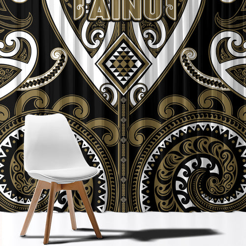 Aotearoa Waikato Tainui Window Curtain Maori Tribal Pattern