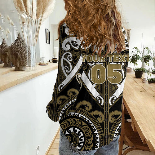 Custom Aotearoa Waikato Tainui Women Casual Shirt Maori Tribal Pattern