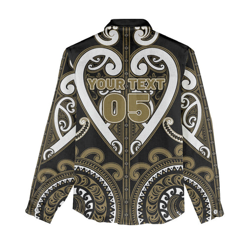 Custom Aotearoa Waikato Tainui Women Casual Shirt Maori Tribal Pattern