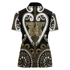 Custom Aotearoa Waikato Tainui Women Polo Shirt Maori Tribal Pattern