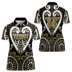 Custom Aotearoa Waikato Tainui Women Polo Shirt Maori Tribal Pattern