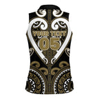 Custom Aotearoa Waikato Tainui Women Sleeveless Polo Shirt Maori Tribal Pattern