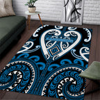 Aotearoa Ngati Kahungunu Area Rug Maori Tribal Pattern