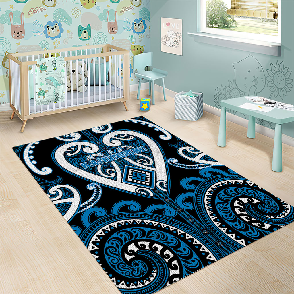 Aotearoa Ngati Kahungunu Area Rug Maori Tribal Pattern