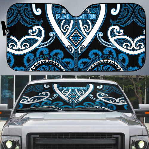 Aotearoa Ngati Kahungunu Auto Sun Shade Maori Tribal Pattern