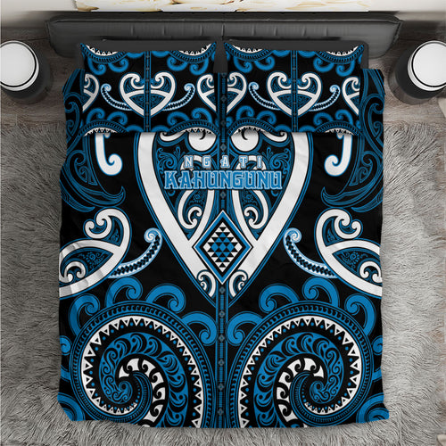 Aotearoa Ngati Kahungunu Bedding Set Maori Tribal Pattern