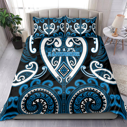 Aotearoa Ngati Kahungunu Bedding Set Maori Tribal Pattern