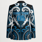 Custom Aotearoa Ngati Kahungunu Blazer Maori Tribal Pattern