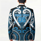 Custom Aotearoa Ngati Kahungunu Blazer Maori Tribal Pattern