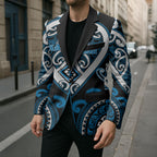 Custom Aotearoa Ngati Kahungunu Blazer Maori Tribal Pattern